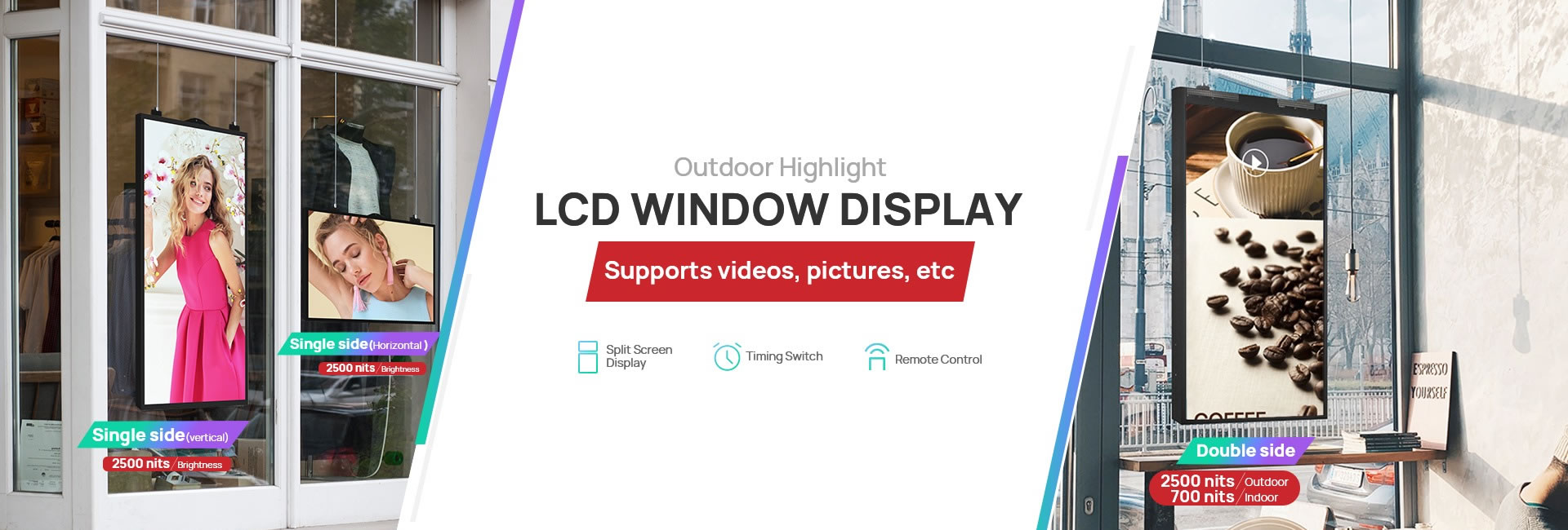 lcd window display
